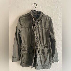 Lucky brand women’s M olive green utility jacket